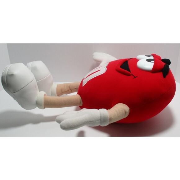 M & M Mars Plush Red M & M Flexible Arms  Legs 13" High - Picture 5 of 6